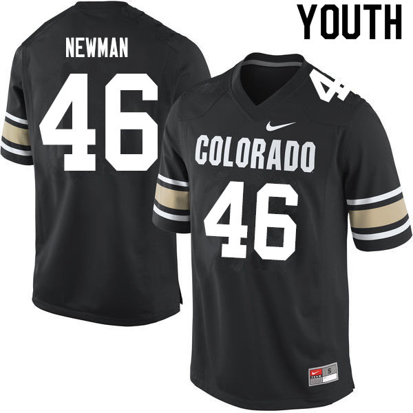 Youth #46 Chase Newman Colorado Buffaloes College Football Jerseys Sale-Home Black - Click Image to Close